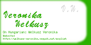 veronika welkusz business card